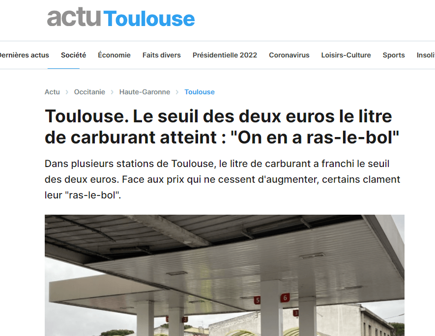 article actu Toulouse